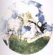 Louis Lcart Like sheep painting